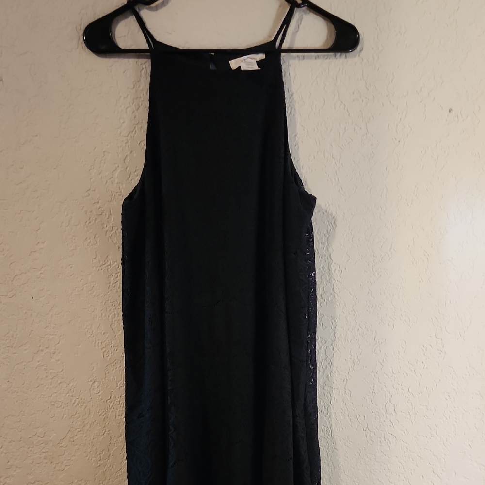Daisy Black Halter Sheath Cocktail Dress